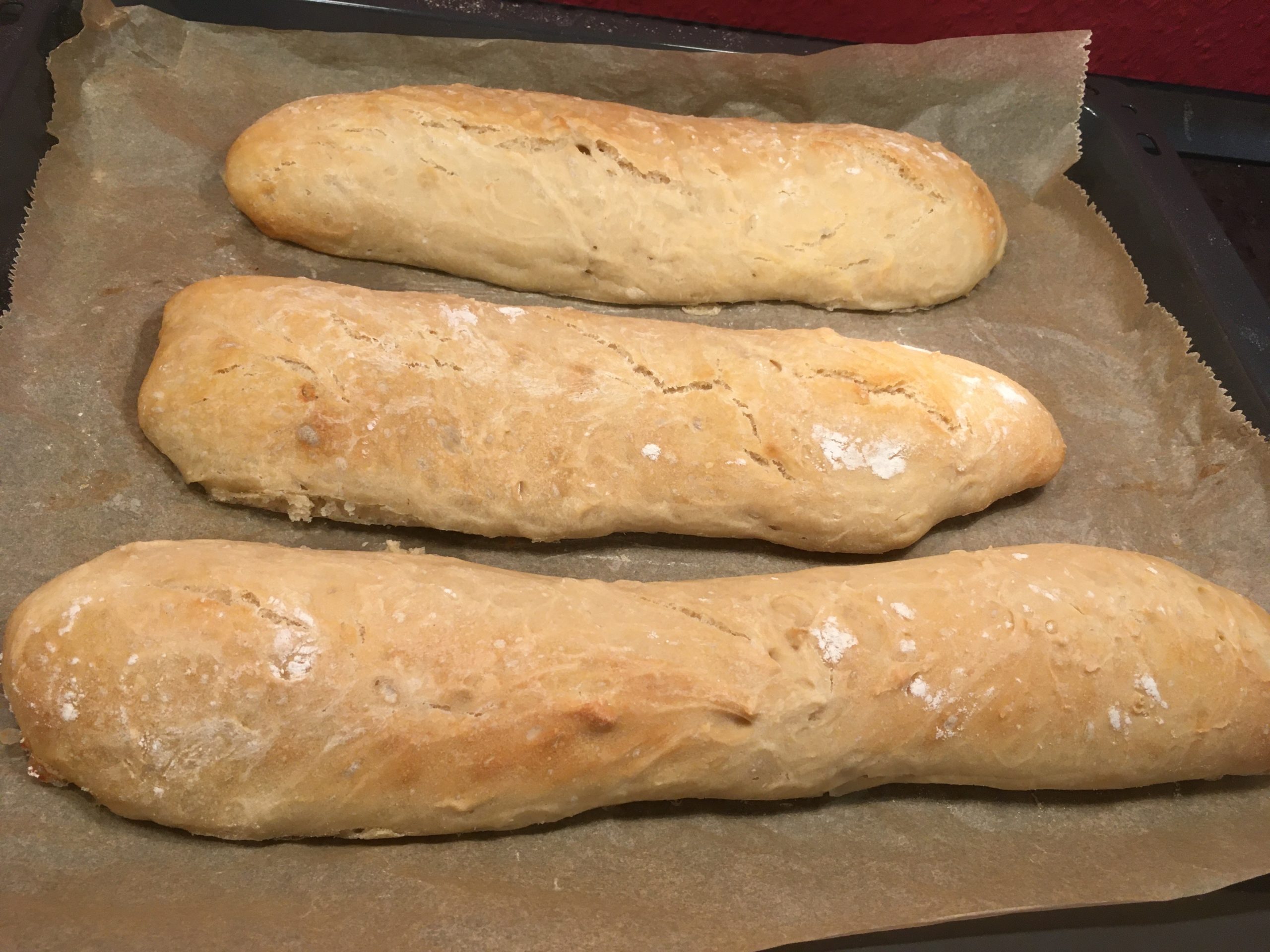 Französisches Baguette ohne Kneten: Urlaubsbrot für zuhause